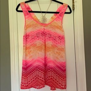 Never Worn Candies pink blouse with bow tie back